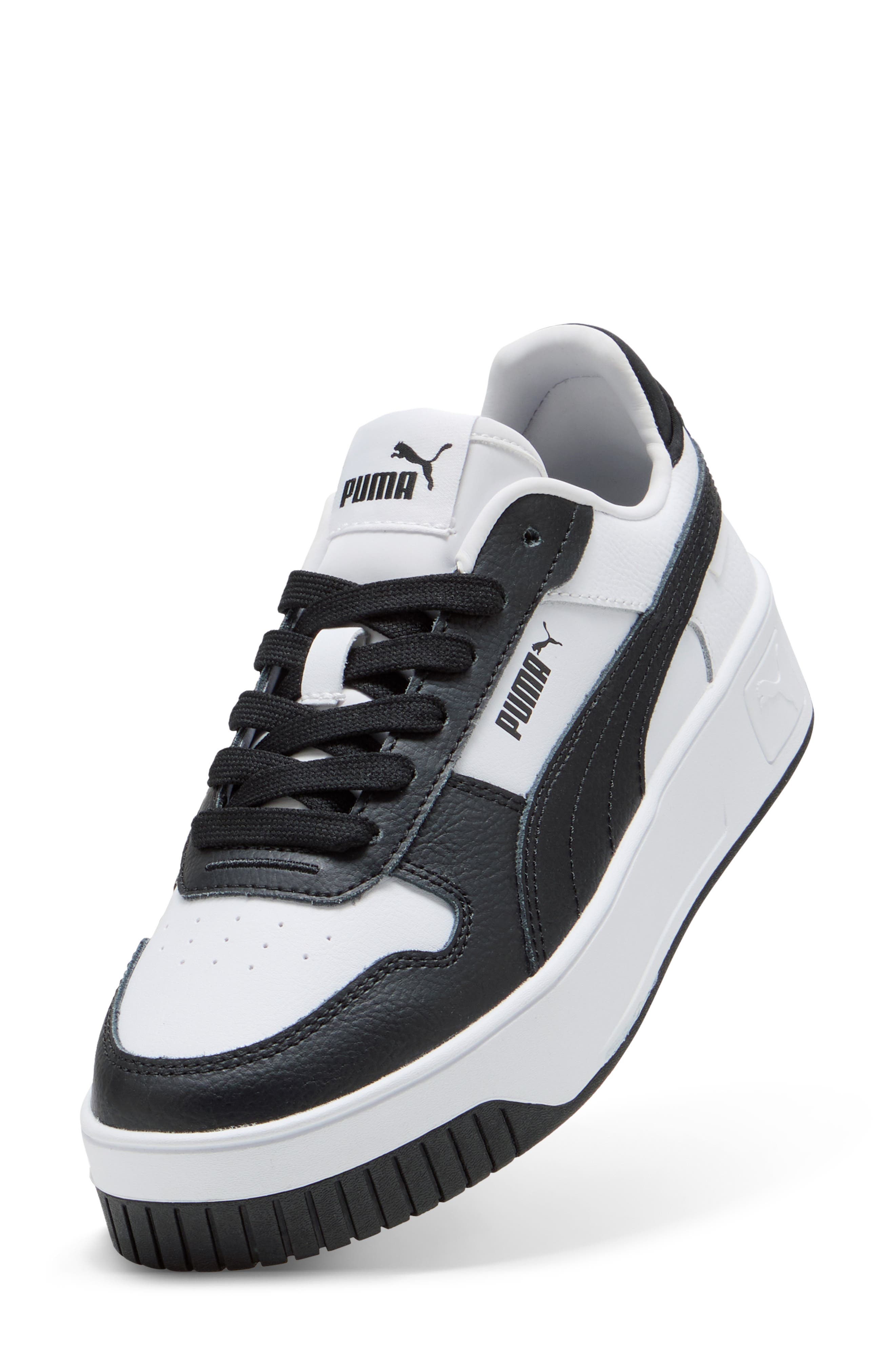 PUMA Carina Street Platform Sneaker, Alternate, color, Puma White-Puma Black