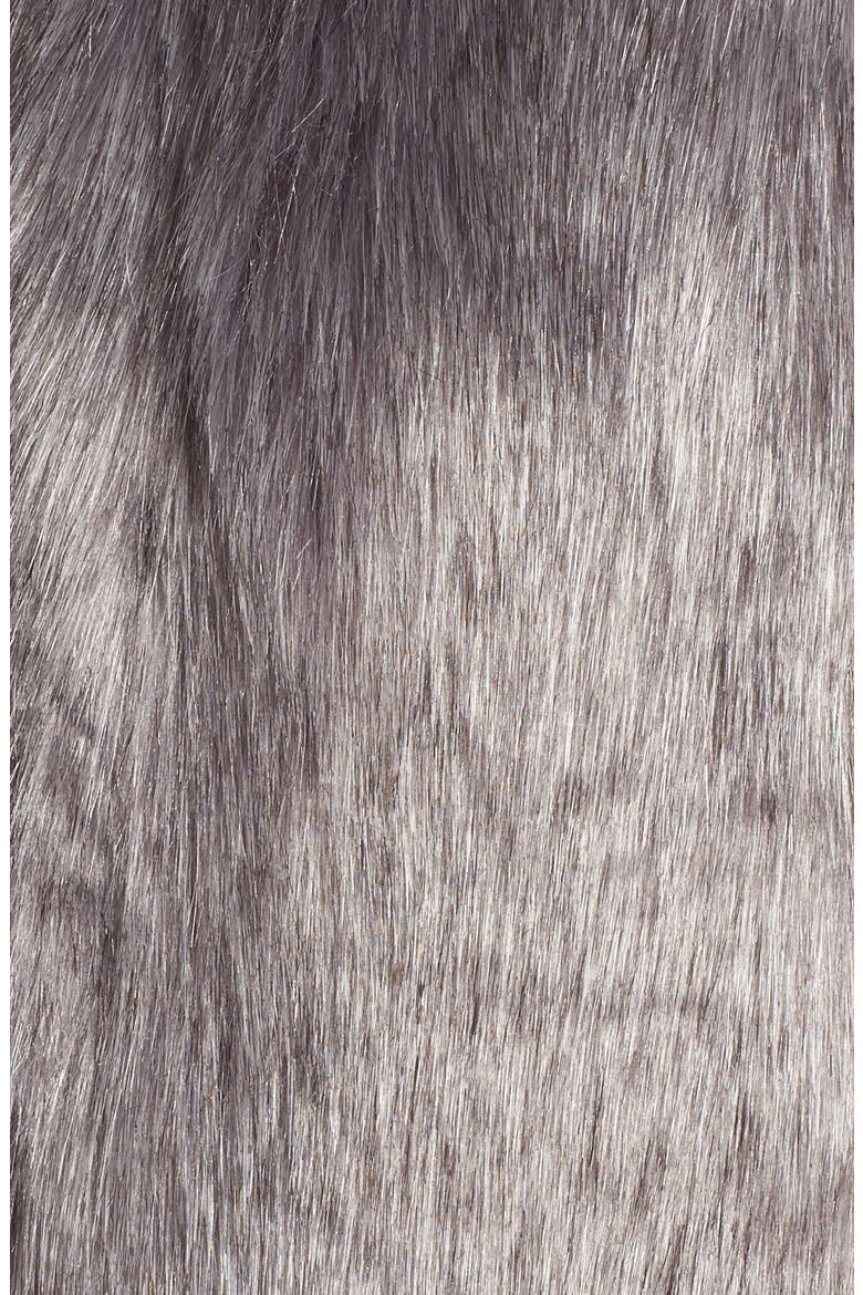 Faux Fur Vest, Alternate, color, GREY MULTI