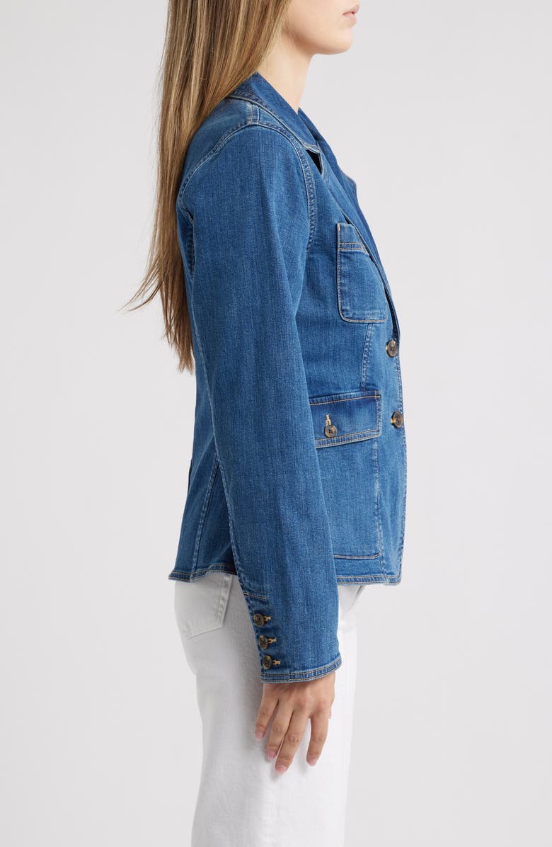 Caslon<sup>®</sup> Patch Pocket Denim Blazer, Alternate, color, 