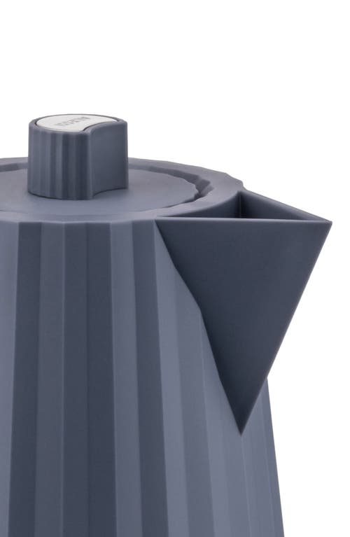Alessi Plissé Electric Kettle In Gray