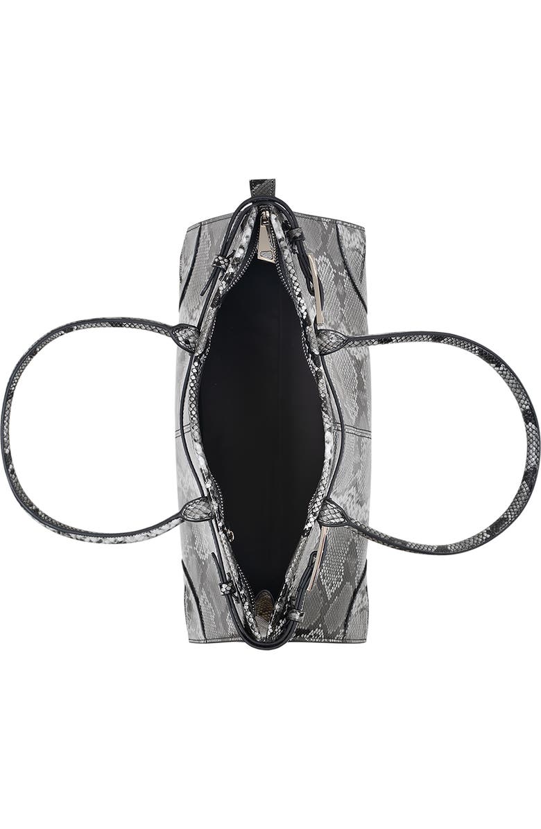 Jeffrey Campbell Palomino Leather Satchel, Alternate, color, Grey Black Python
