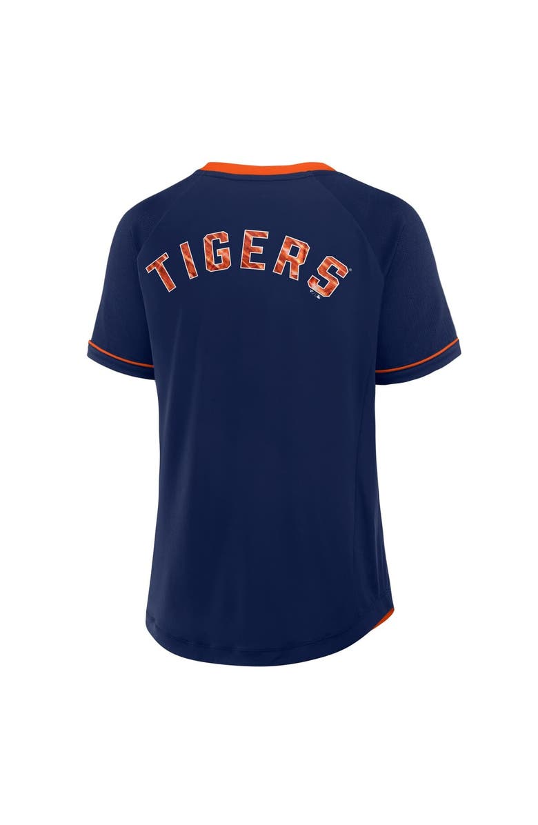 FANATICS Women's Fanatics Navy Detroit Tigers Cooperstown Collection League Diva V-Neck T-Shirt, Alternate, color, Navy