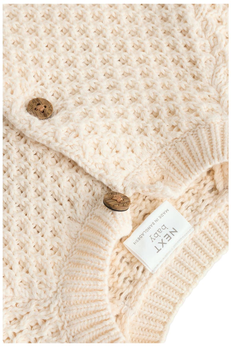 Rainbow Slogan Cardigan, Alternate, color, NEUTRAL