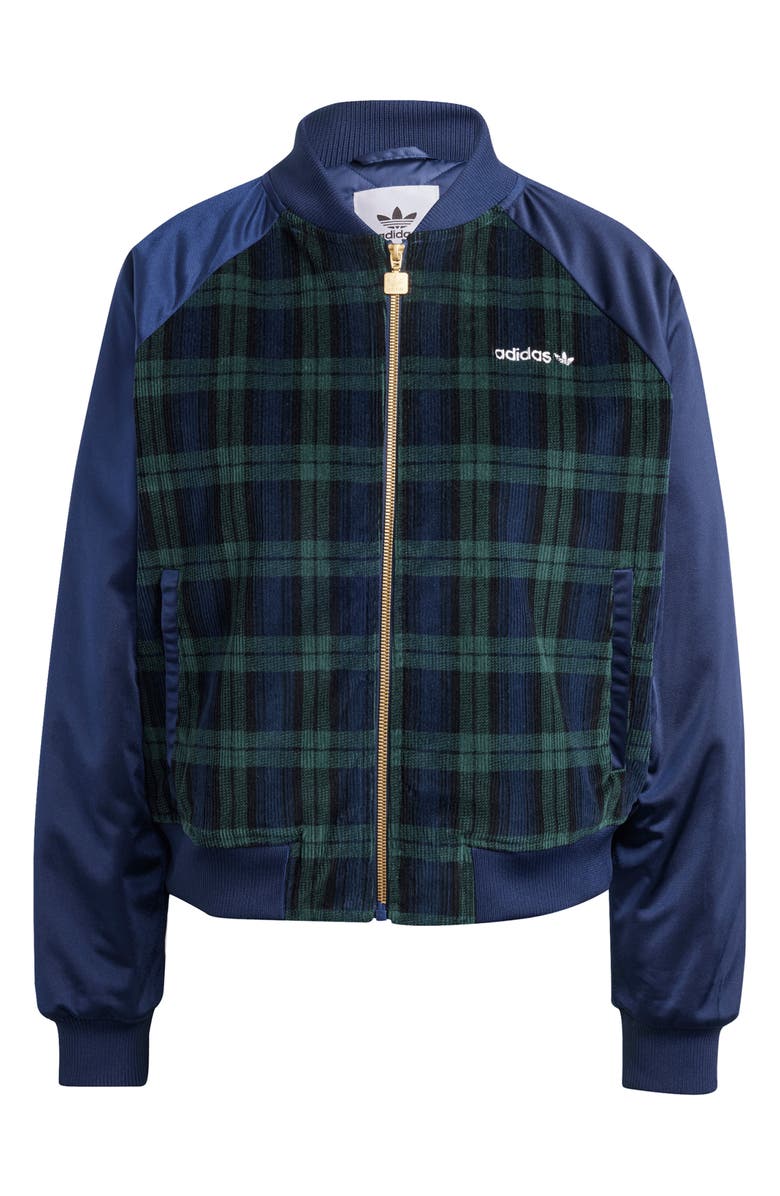 adidas Originals Tartan Corduroy Collegiate Jacket, Alternate, color, 