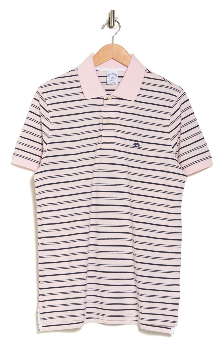 Brooks Brothers Stripe Slim Fit Polo, Alternate, color, 