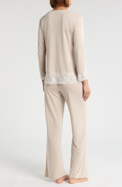 Natori Luxe Shangri-la Pajamas In Neutral