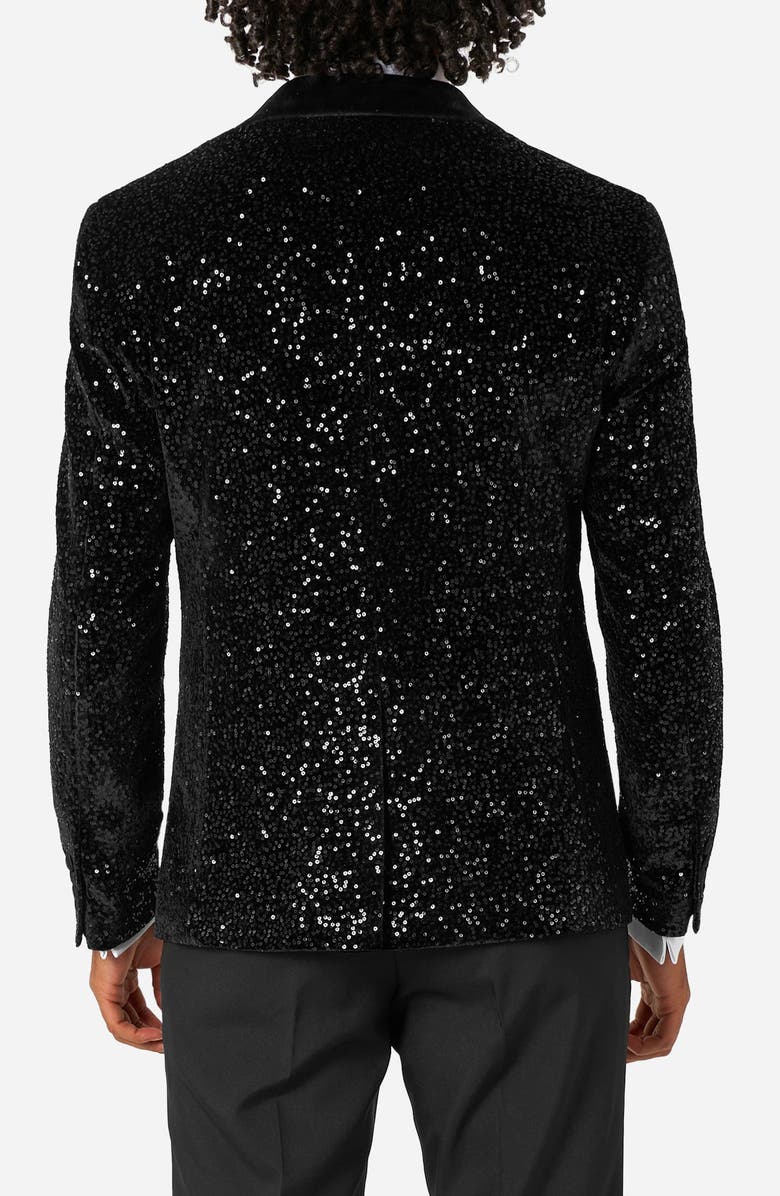 OppoSuits Black Sequin Dinner Jacket, Alternate, color, Black