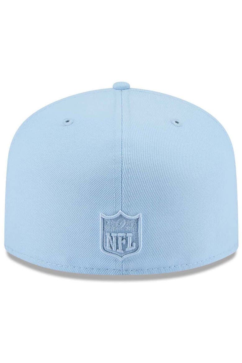 Men's New Era Light Blue Dallas Cowboys Color Pack A-Frame 59FIFTY Fitted Hat, Alternate, color, Light Blue