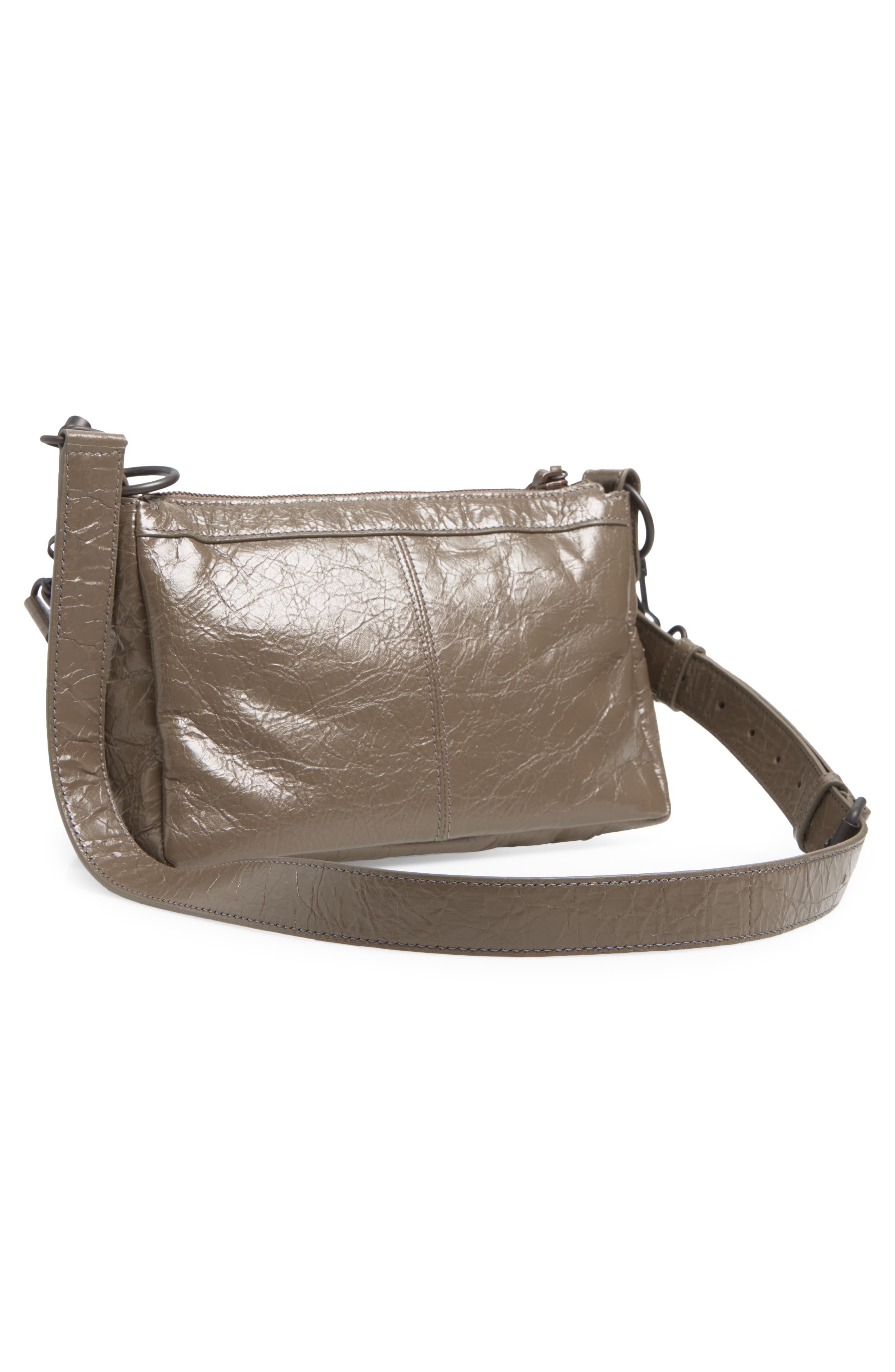 Balenciaga Mini Le City Moto Leather Shoulder Bag, Alternate, color, 3258 Army Green