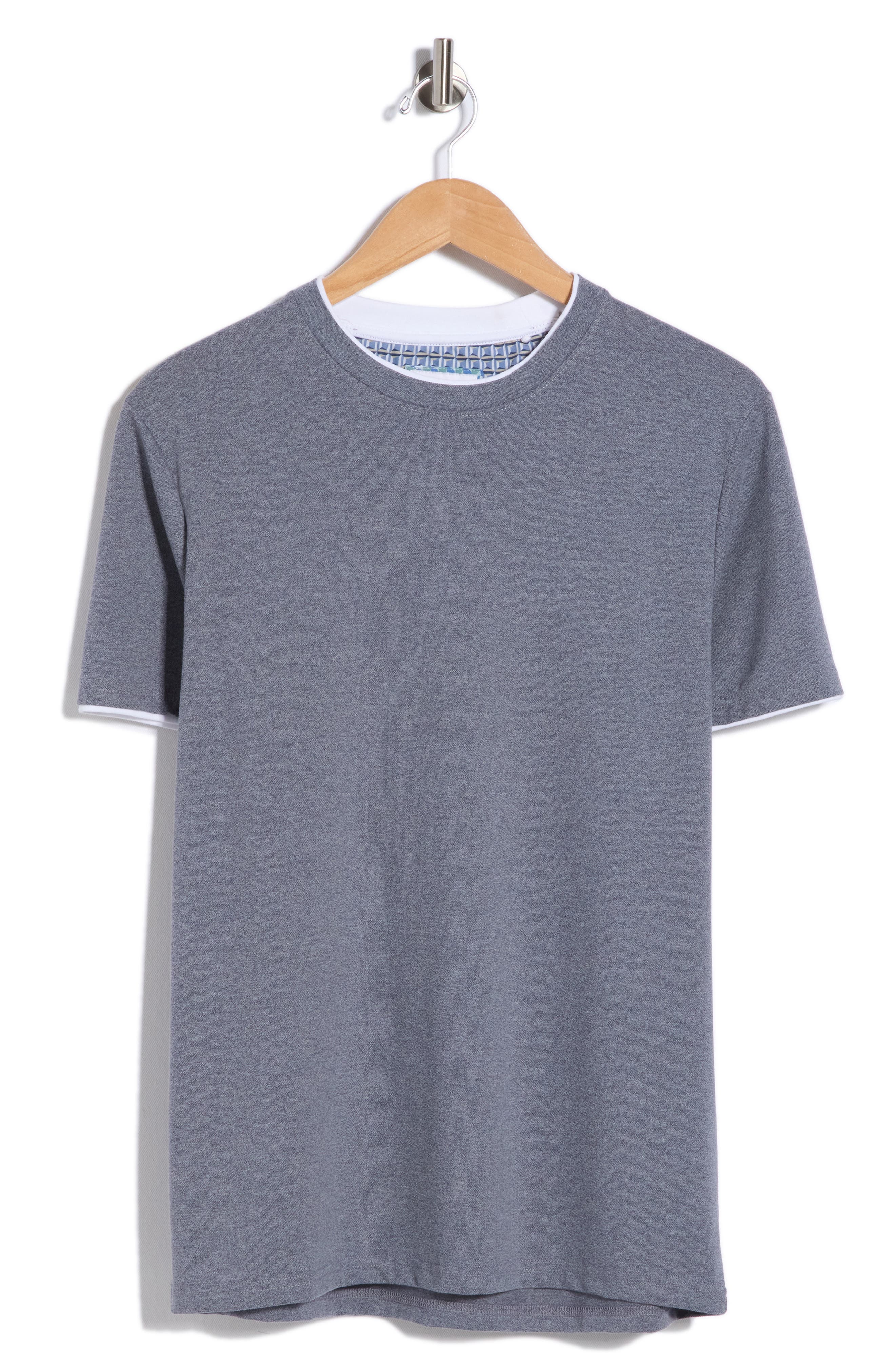 DENIM AND FLOWER Textured Crewneck T-Shirt
