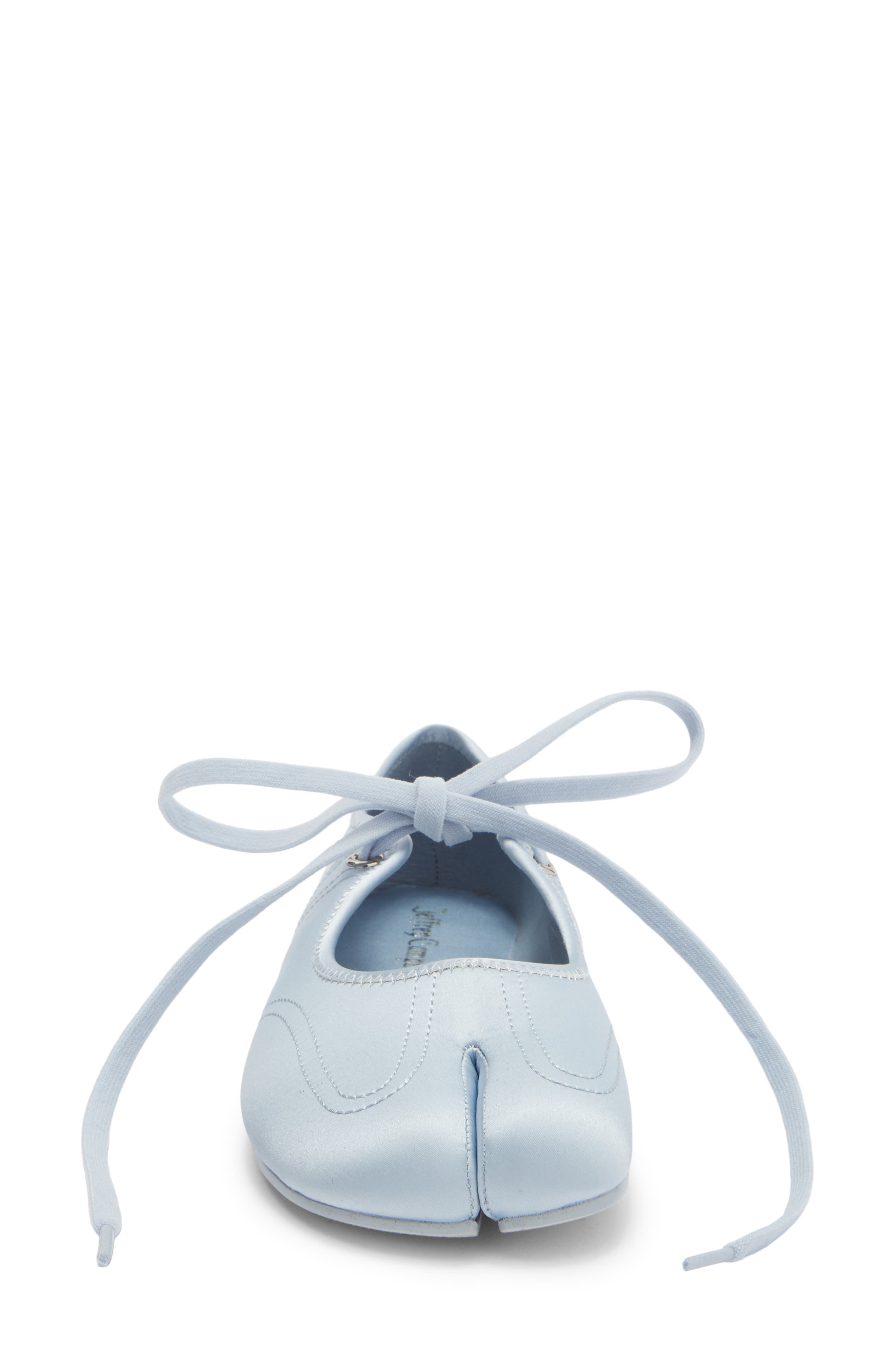 Saturna Split Toe Mary Jane Flat, Alternate, color, LIGHT BLUE SATIN