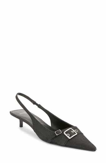 Mecha Kitten Heel Pointed Toe Pump
