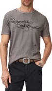 John Varvatos Cotton Blend Rib Graphic T-Shirt