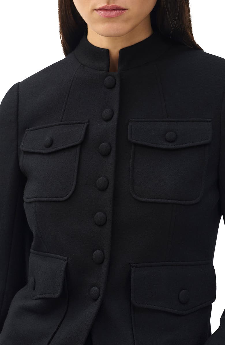 rag & bone Mercer Wool Jacket, Alternate, color, Black