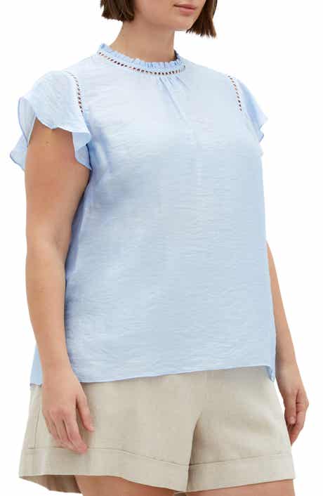 City Chic Lorelai Flutter Sleeve Top