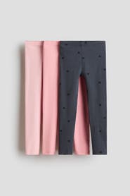 H&M 3-pack Cotton Jersey Leggings