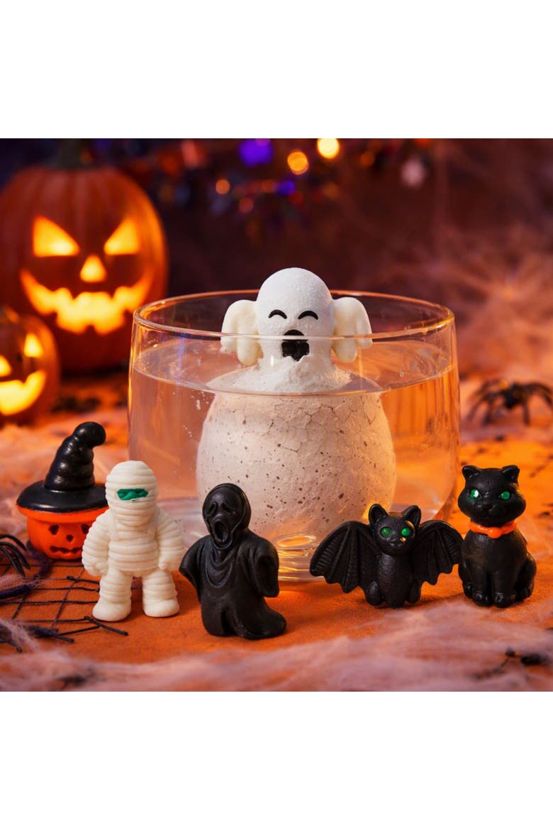 Hatching Halloween Egg Mystery Grow Toy Surprise Spooky Character for Kids, Alternate, color, Black/White/Orange