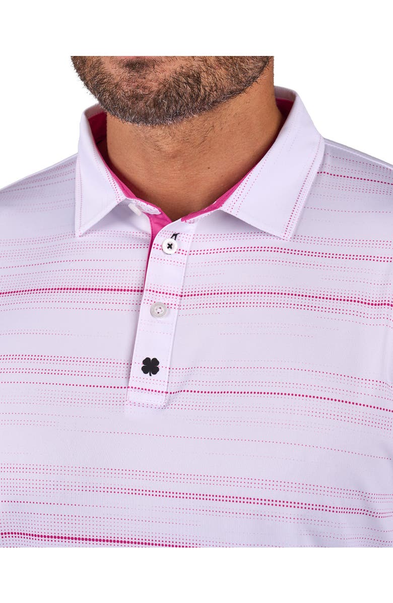 Black Clover Dots Polo, Alternate, color, White