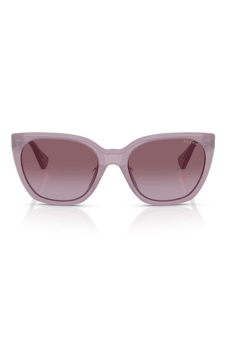 56mm RA5330U Gradient Butterfly Sunglasses, Main, color, MILKY LILAC / PURPLE