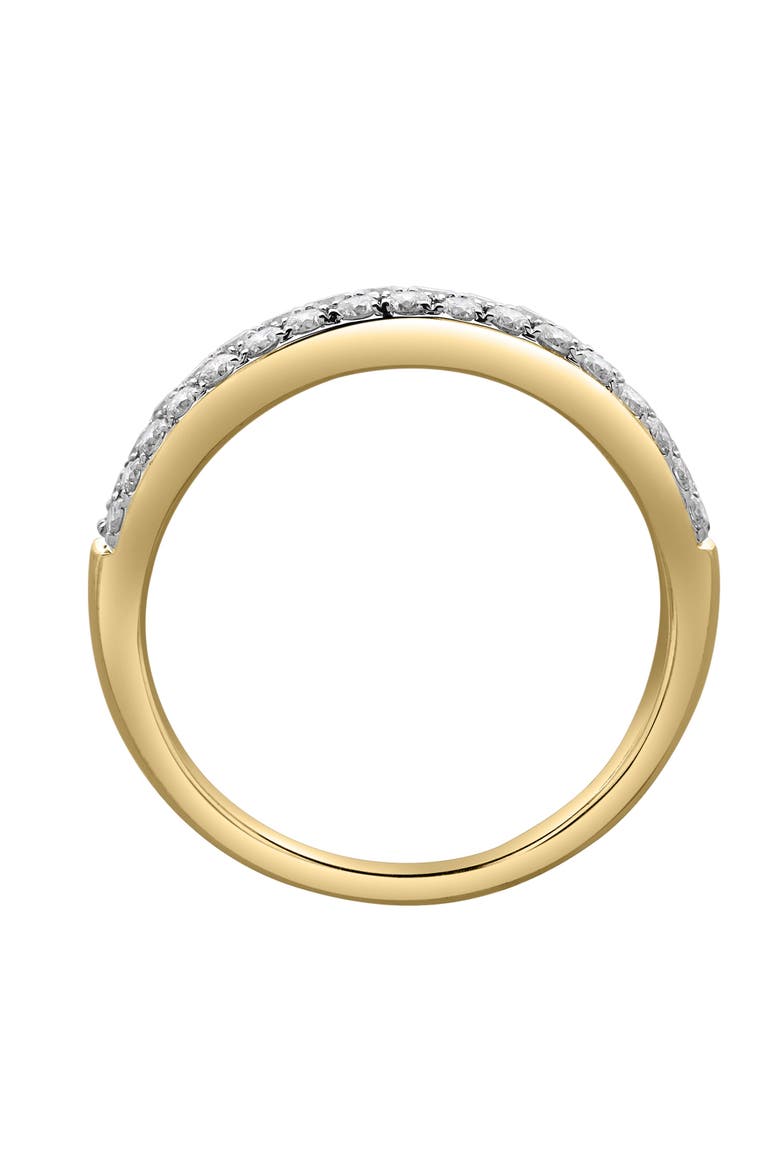 Serafina 14K Gold Round Diamond Studded Eternity Band Ring - 0.48cts, Alternate, color, 14K Yellow Gold