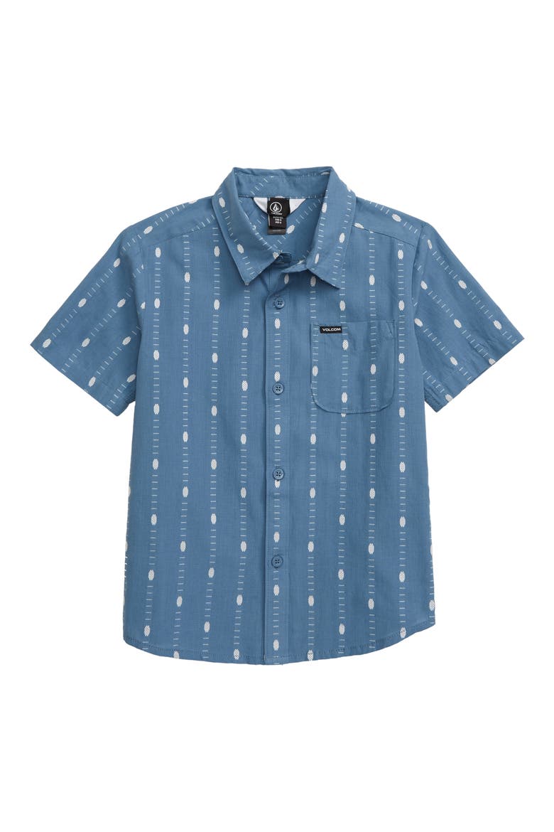 Bonga Stripe Button-Up Shirt, Main, color, BLUE RINSE