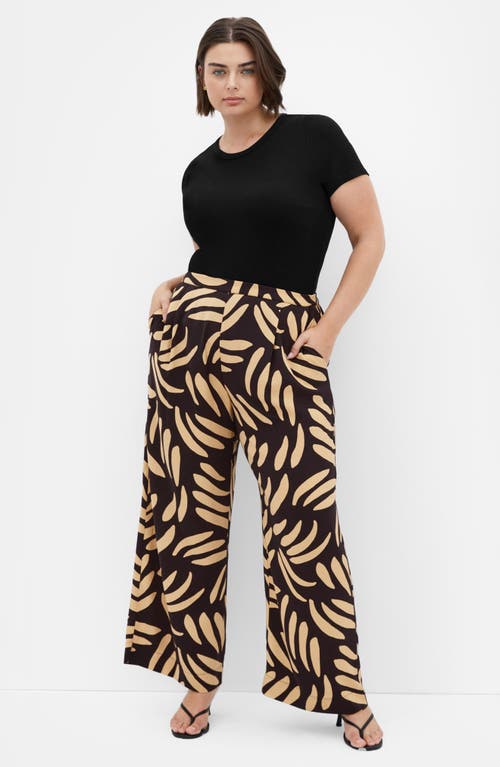 City Chic Aspyn Straight Leg Pants In Black