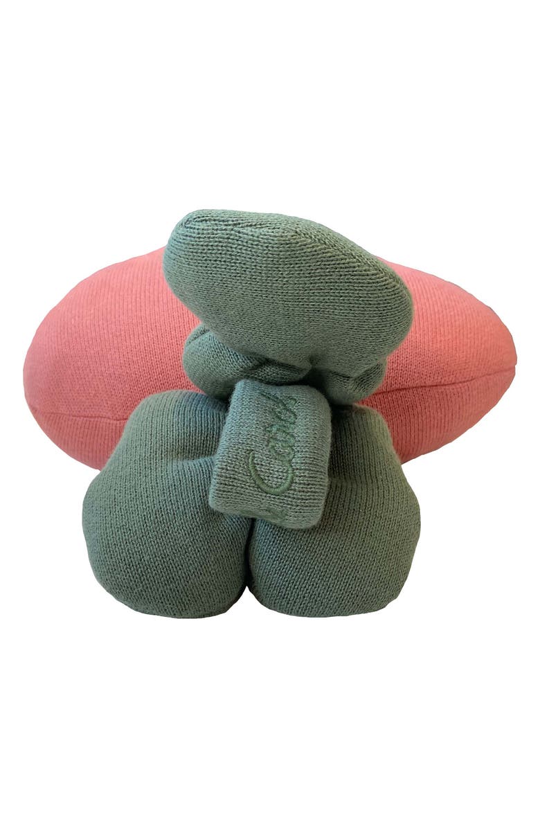 Lorena Canals Kids' Ramona the Radish Knitted Accent Pillow, Alternate, color, Dark Green Ash Rose