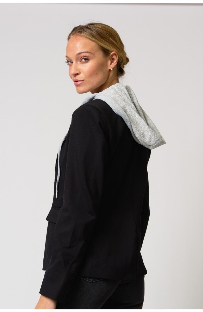 Central Park West Ryder Dickie blazer, Alternate, color, Black/ Grey Black