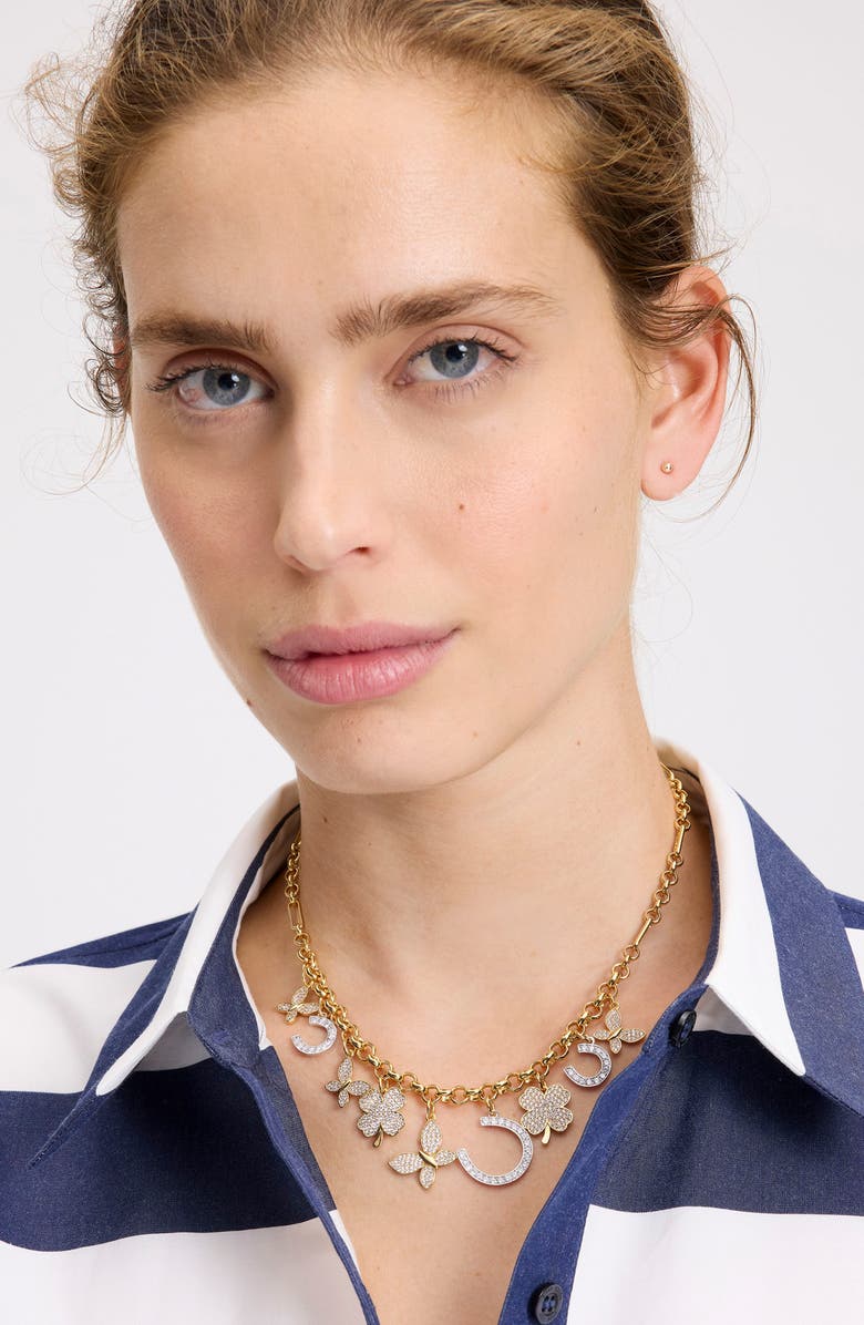 Kate Spade New York manifest statement necklace, Alternate, color, 