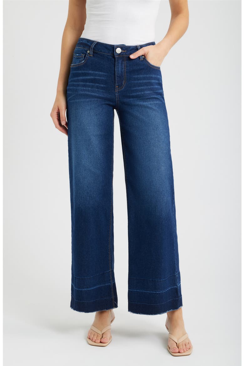 Mid Rise Slim Wide Leg Jeans, Main, color, GROVE