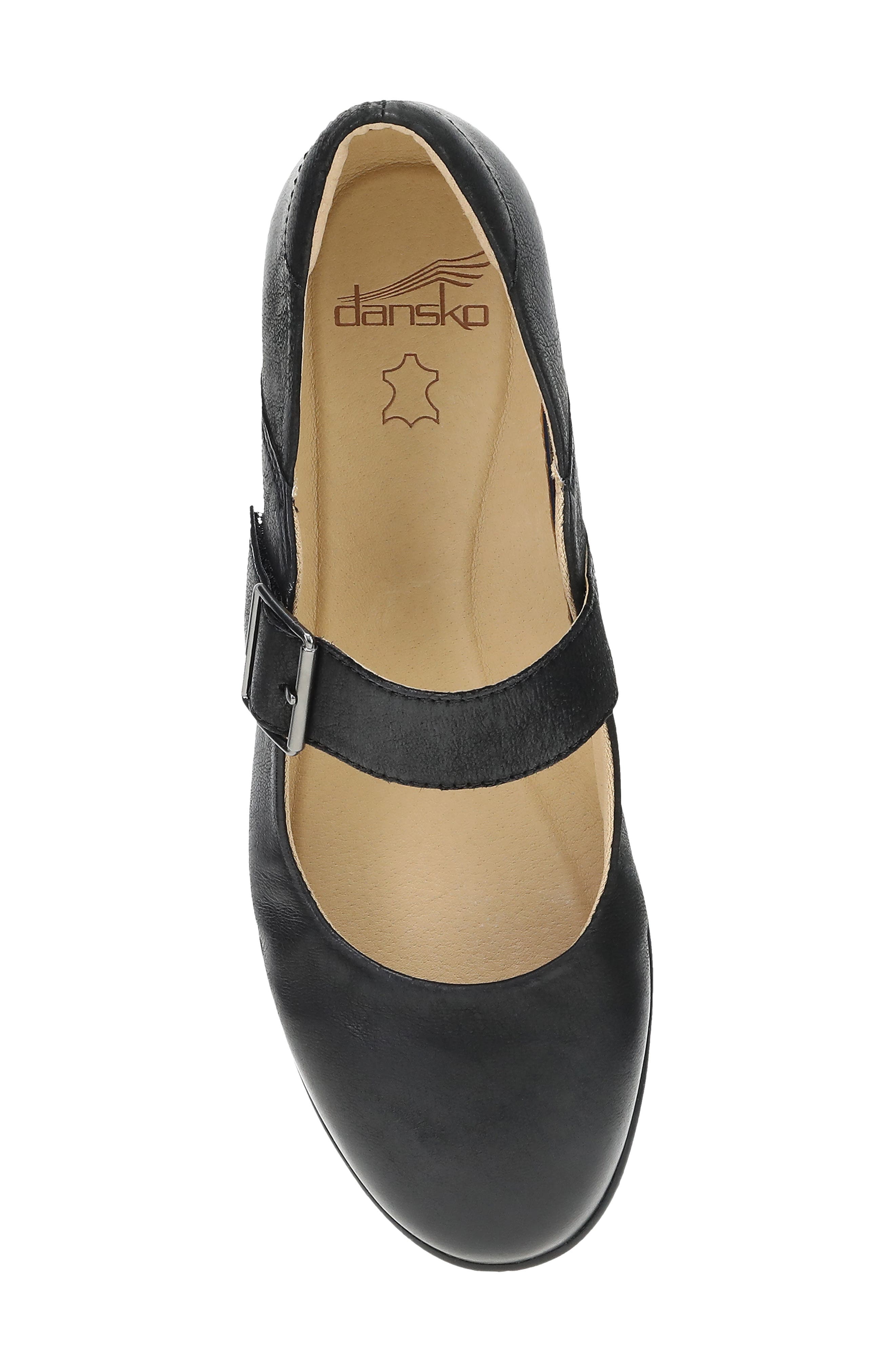 Dansko Collette Mary Jane Pump, Alternate, color, Black Burnished Nubuck