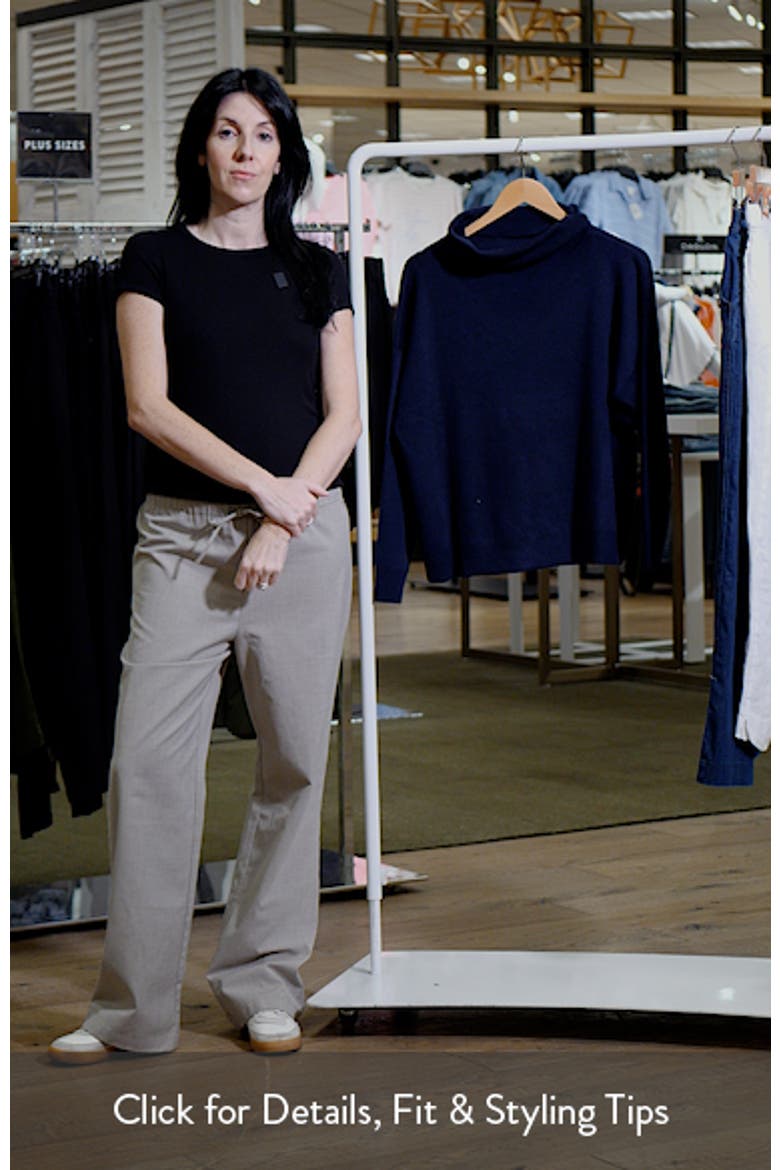 Asymmetric Mock Neck Off the Shoulder Sweater video