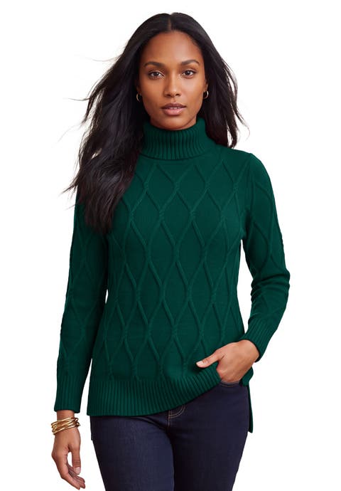 Cable Turtleneck Sweater