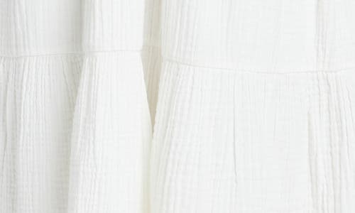 Faherty Dream Cotton Gauze Sirene Dress White In White