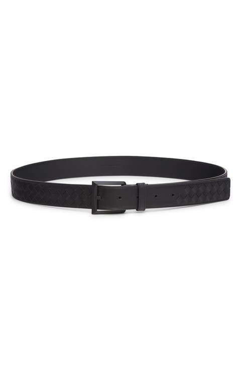 Solo Intrecciato Leather Belt