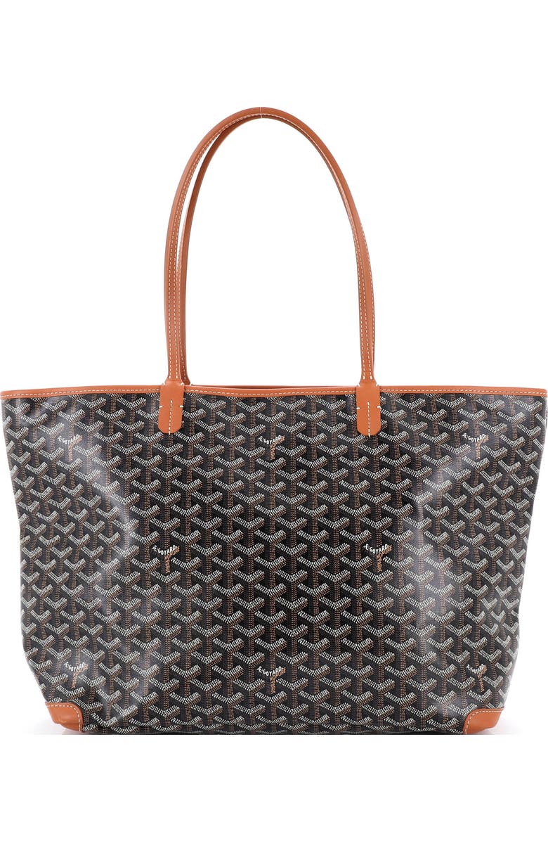 Pre-Owned Goyard Artois Tote Coated Canvas MM, Main, color, Brown