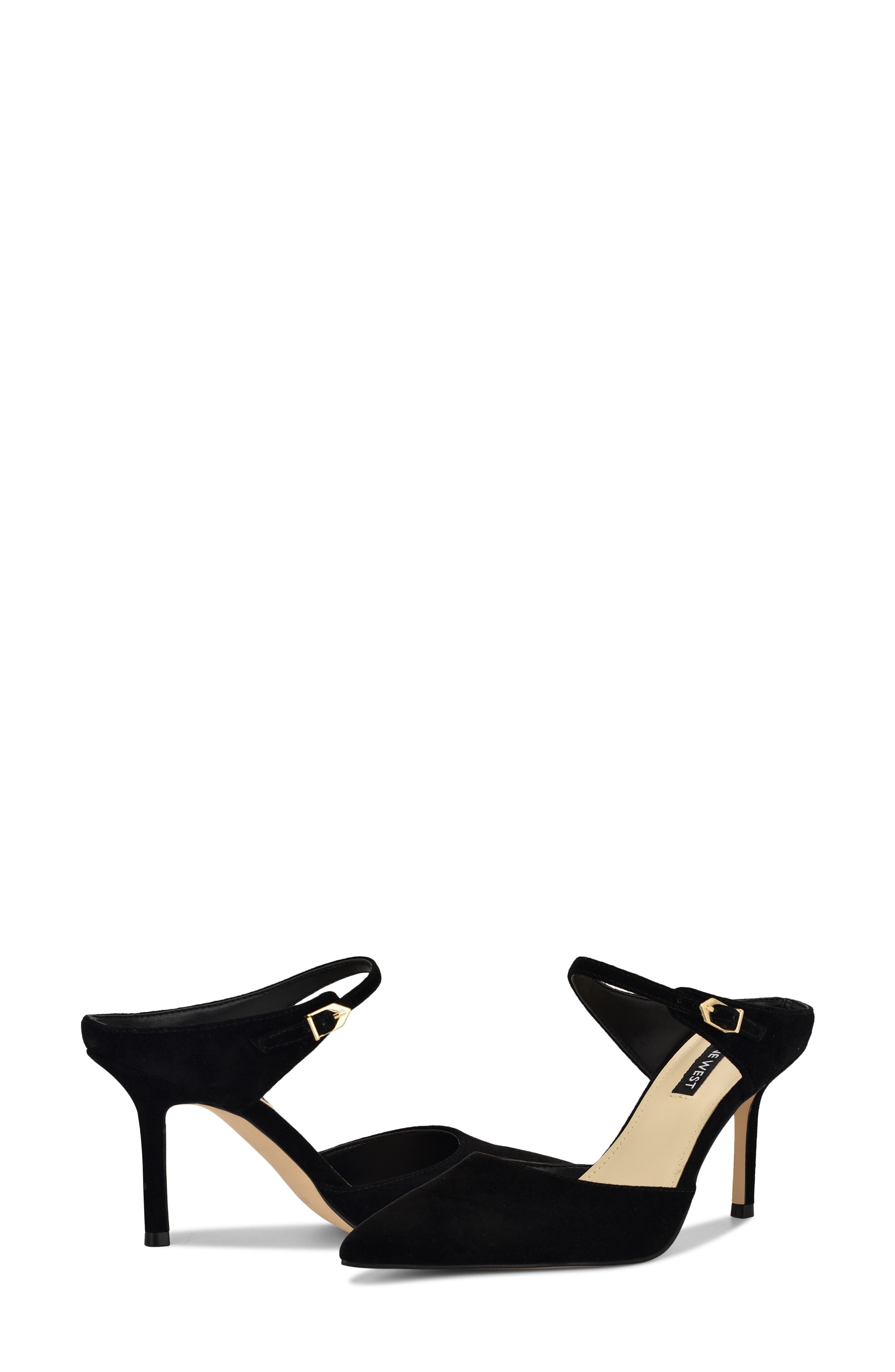 Nine West Danela Pointed Toe Mule, Alternate, color, Black