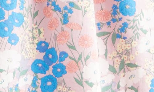 Nordstrom Kids' Pintuck Cotton Sundress In Purple Fragrant Louise Floral