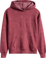 Vintage Havana Kids' Heart Embroidered Hoodie