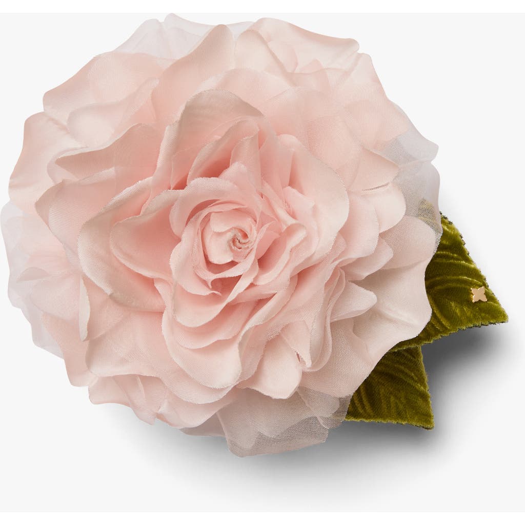 Helena Simon The Large Pale Pink Rose Floral Brooch