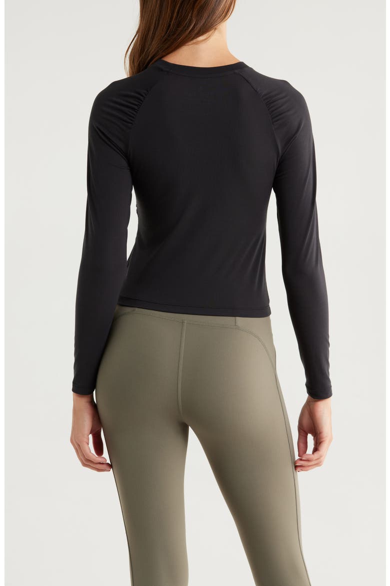 Elevate Long Sleeve Performance T-Shirt, Alternate, color, BLACK