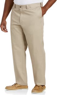 B+T Essentials Big & Tall Flat-Front Twill Pants