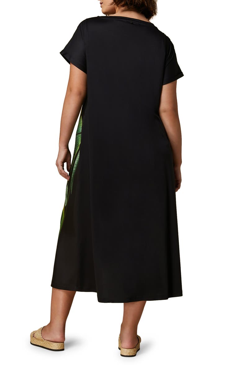 Marina Rinaldi Cadine Floral Print Jersey Dress, Alternate, color,