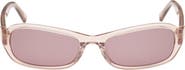 ABERCROMBIE & FITCH 55mm Rectangular Sunglasses