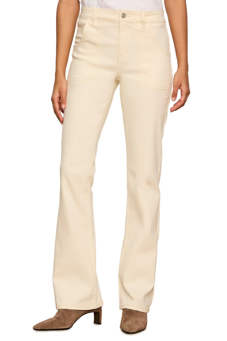 Insider High Waist Bootcut Jeans, Main, color, COLLAGEN WHITE
