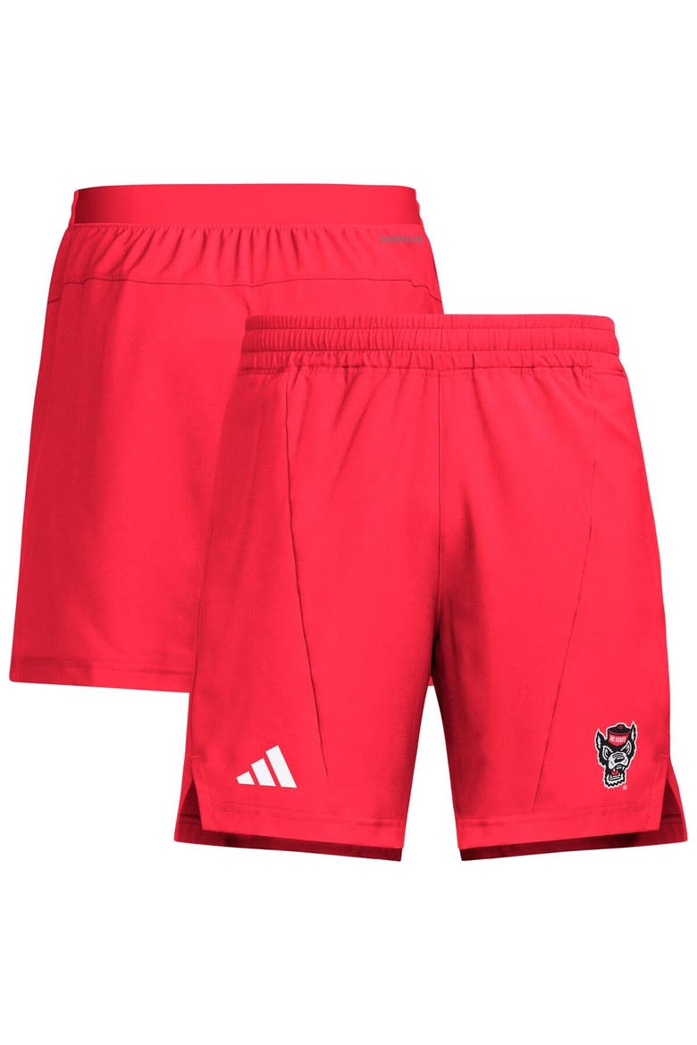 Men's adidas Red NC State Wolfpack Program Woven Training Shorts, Alternate, color, Red