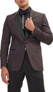 RON TOMSON Contrast Shawl Lapel Tuxedo Jacket