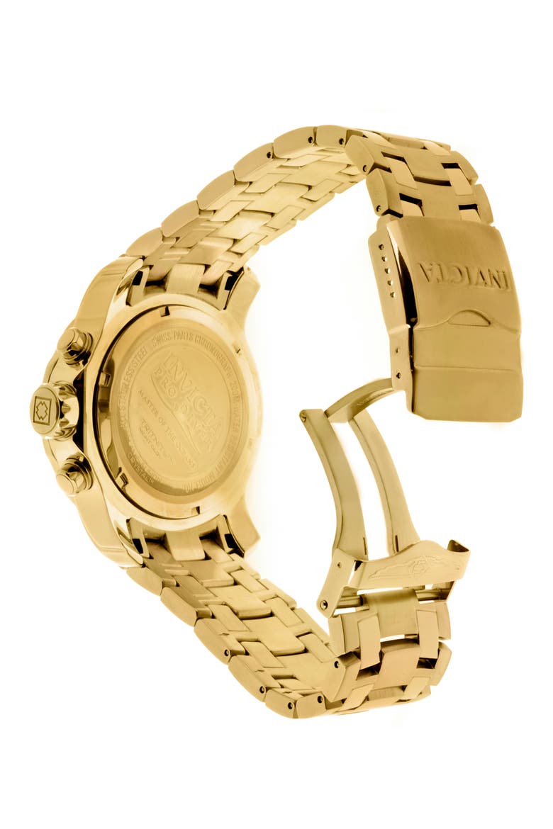 Pro Diver Chronograph Bracelet Watch, 48mm, Alternate, color, GOLD
