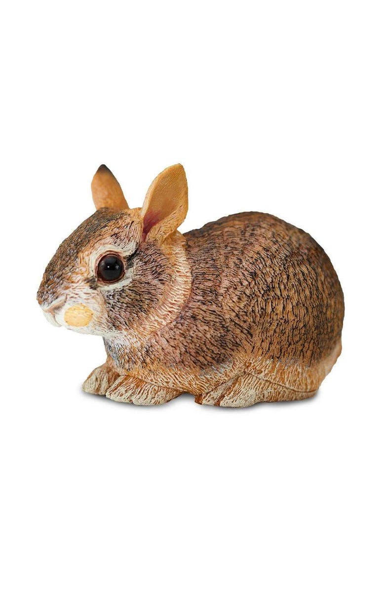 Safari Ltd. Eastern Cottontail Rabbit Baby Toy, Main, color, NO COLOR