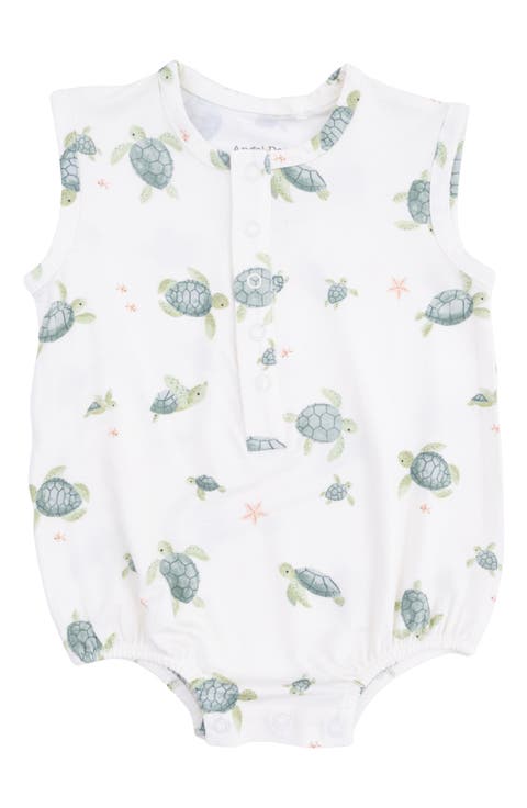 Sea Turtles Henley Bubble Romper (Baby)